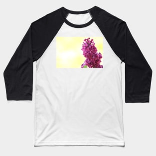 Purple lilac branch close up, flower photography Baseball T-Shirt